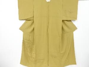 リサイクル　未使用品　汕頭蘇州刺繍 ヱ霞に華紋・組紐模様一つ紋訪問着